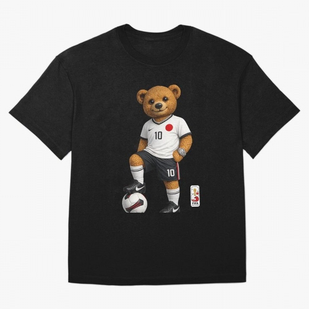 Japan Soccer Bear World Cup Teddy Bear Oversized T-Shirt Make Your Look Match FIFA World Cup 2026 Group Stage Spirit, Centered on Spain and Netherlands, Messi and Cristiano Ronaldo, Tournament Hype, Historic Matchups, Family Viewing Parties and