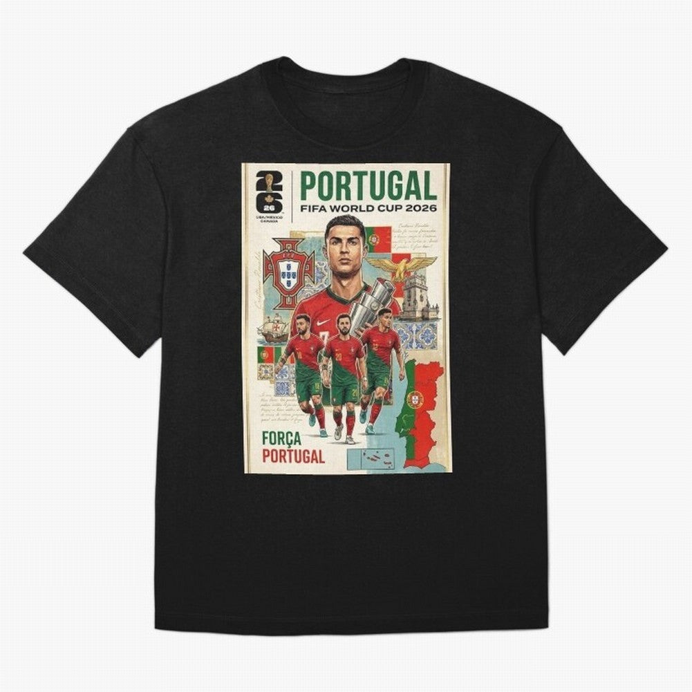 Portugal 2026 ¨C In Search of Glory Oversized T-Shirt Show Fan Pride Across Match Day Hype around FIFA World Cup 2026, Neymar, England, France and Netherlands, Champion Mindset, Group Stage Buzz, Knockout Tension and Passionate Fan Culture; Made