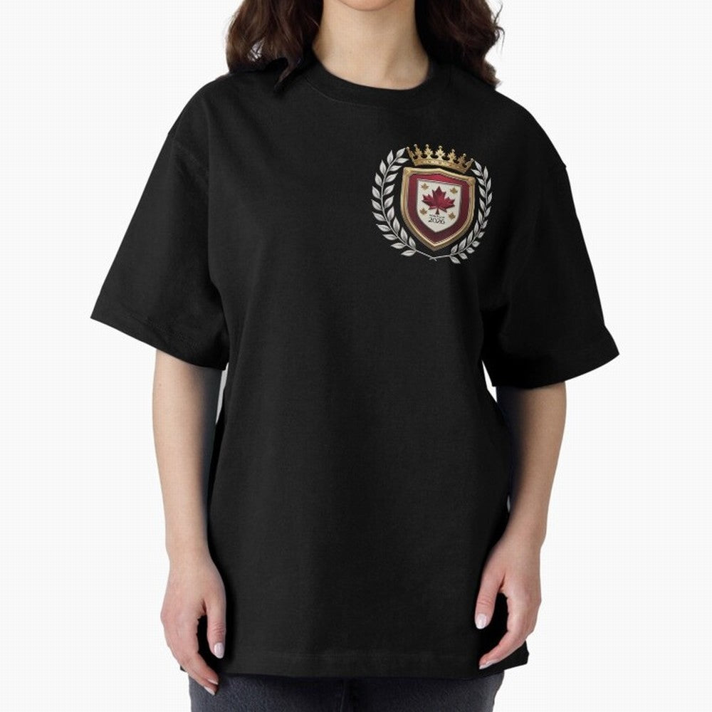 Canada World Cup 2026 Oversized T-Shirt Show Championship Spirit for FIFA World Cup 2026 USA Canada Mexico Inspired by Messi, Argentina Energy, Match Day Excitement, Supporter Culture, Golden Goals and Global Football Passion; Made for Die Hard