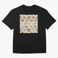 2026 World Cup Unity: Aztec & Maple Soccer Pattern Oversized T-Shirt Celebrate Rivalries and Pride in Global Football Passion for FIFA World Cup 2026 USA Canada Mexico, Connected to Haaland, Germany, Football Festival Excitement, Trophy Ambitions,