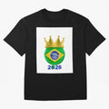 Brazil Football Champion Crown 2026 Oversized T-Shirt Show Your Tournament Heart for Match Day Hype around FIFA World Cup 2026, Messi, Germany, Fan Favorite Moments, National Team Passion, Big Match Drama and Soccer History; Ideal for Passionate