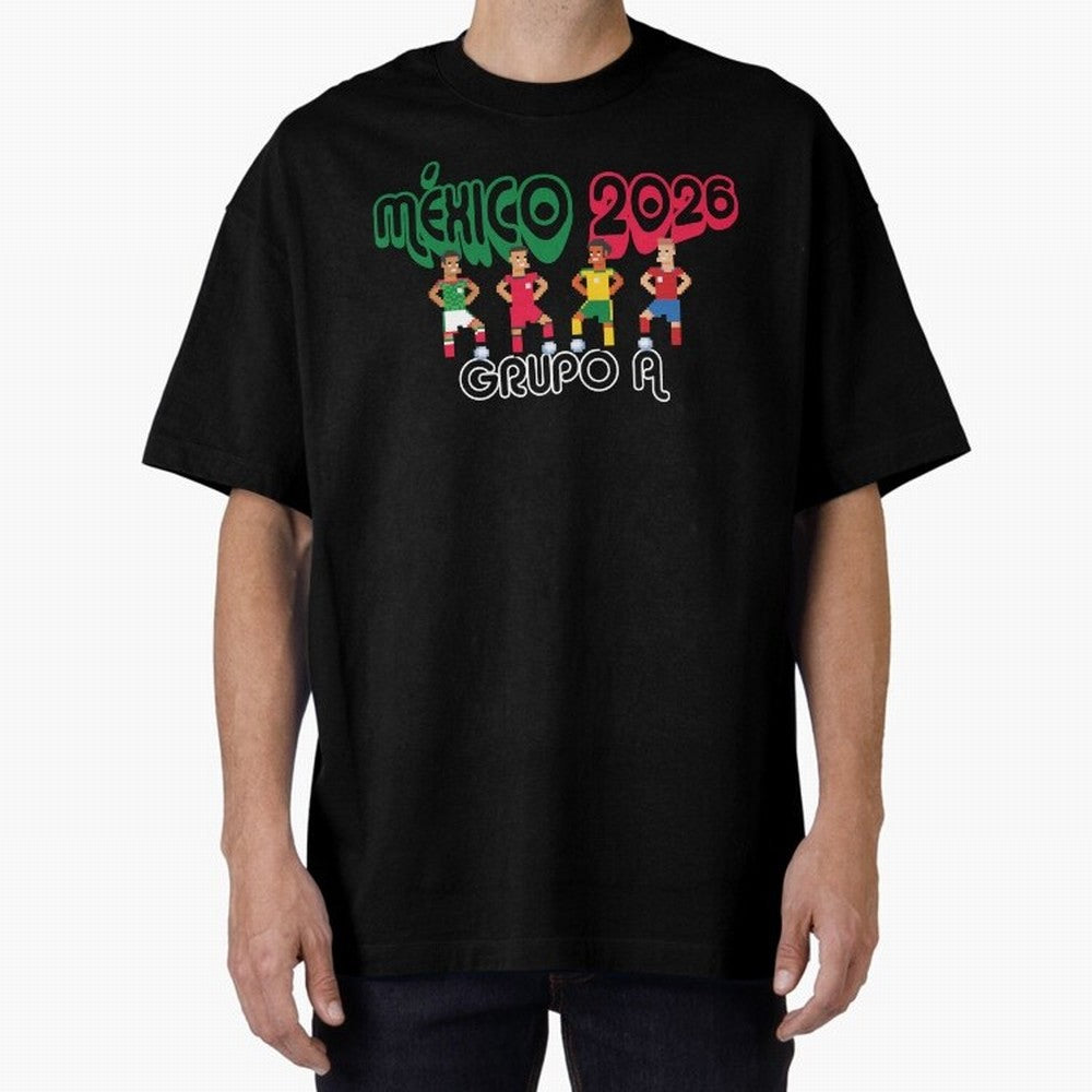 Mexico 2026 Group A Oversized T-Shirt Show Match Day Excitement for the FIFA World Cup 2026 USA Canada Mexico Journey through Haaland and Mbappe Highlights, France Pride, Championship Spirit, Famous Goals, Roaring Crowds and International Football