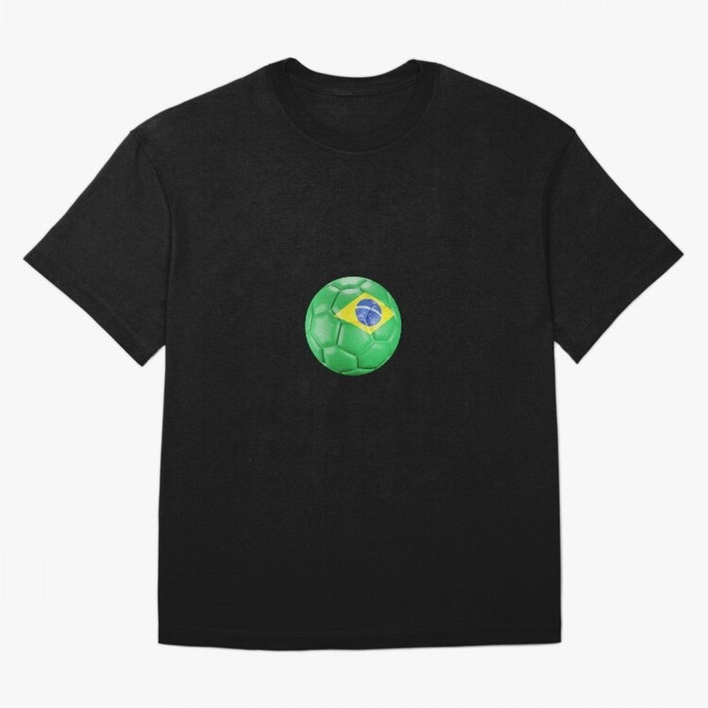Brazil Oversized T-Shirt Cheer through Every Moment of FIFA World Cup 2026 Spirit, Capturing Argentina, CR7, Champion Mindset, Group Stage Buzz, Knockout Tension and Passionate Fan Culture; Great for Supporters Who Love Legendary Players, National