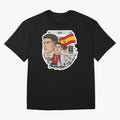 Gavi Spain National Team Football Cartoon Illustration Oversized T-Shirt Follow Global Football Passion for FIFA World Cup 2026, Featuring Messi, Neymar and Mbappe, Brazil, Portugal and Argentina, Football Passion, Legendary Performances, Festival