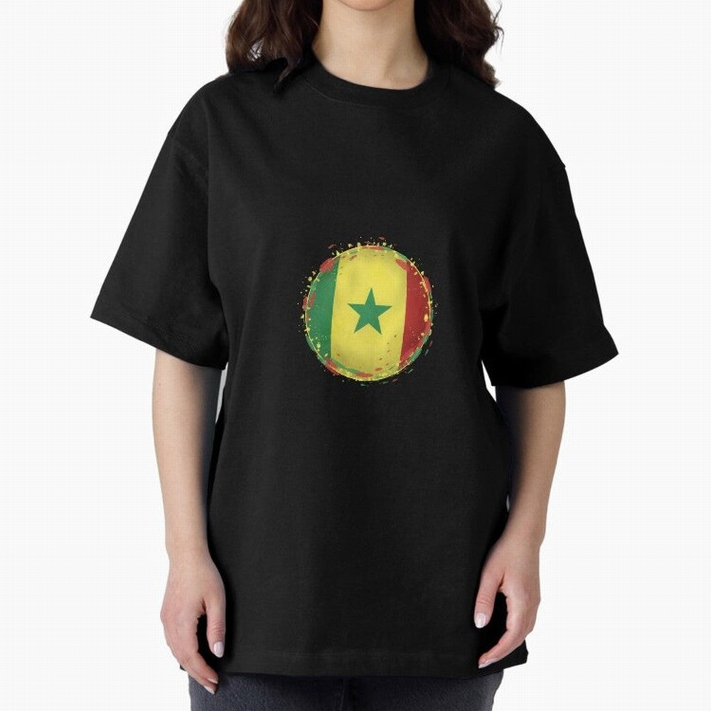 Senegal Oversized T-Shirt Show Passion for the Stars of Global Football Passion for FIFA World Cup 2026 Group Stage, Featuring Neymar, Argentina, France and Brazil, Worldwide Fan Energy, Dramatic Goals, Stadium Lights and Championship Celebrations;