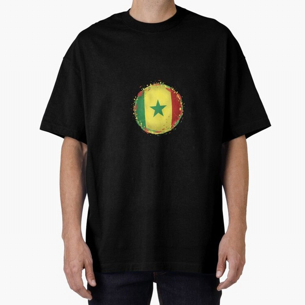 Senegal Oversized T-Shirt Show Passion for the Stars of Global Football Passion for FIFA World Cup 2026 Group Stage, Featuring Neymar, Argentina, France and Brazil, Worldwide Fan Energy, Dramatic Goals, Stadium Lights and Championship Celebrations;