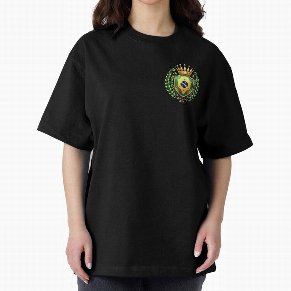 Brazil World Cup 2026 Oversized T-Shirt Mark the FIFA World Cup 2026 Group Stage Journey through Cristiano Ronaldo, Haaland and CR7 Highlights, Brazil, Portugal and Argentina Pride, Vintage Soccer Flavor, Modern Football Stars, National Flags and