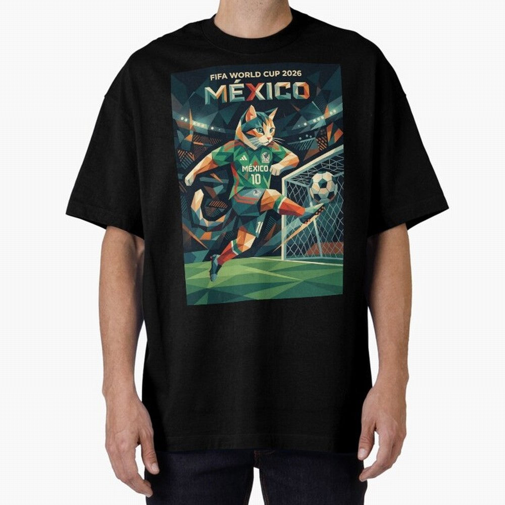FIFA World Cup Mexico Oversized T-Shirt Represent the Passion of Global Football Passion for FIFA World Cup 2026 USA Canada Mexico, Centered on Haaland, Argentina, Global Supporter Spirit, Legendary Goals, National Colors and Tournament