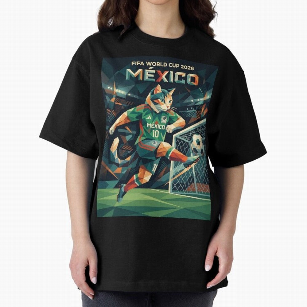 FIFA World Cup Mexico Oversized T-Shirt Represent the Passion of Global Football Passion for FIFA World Cup 2026 USA Canada Mexico, Centered on Haaland, Argentina, Global Supporter Spirit, Legendary Goals, National Colors and Tournament