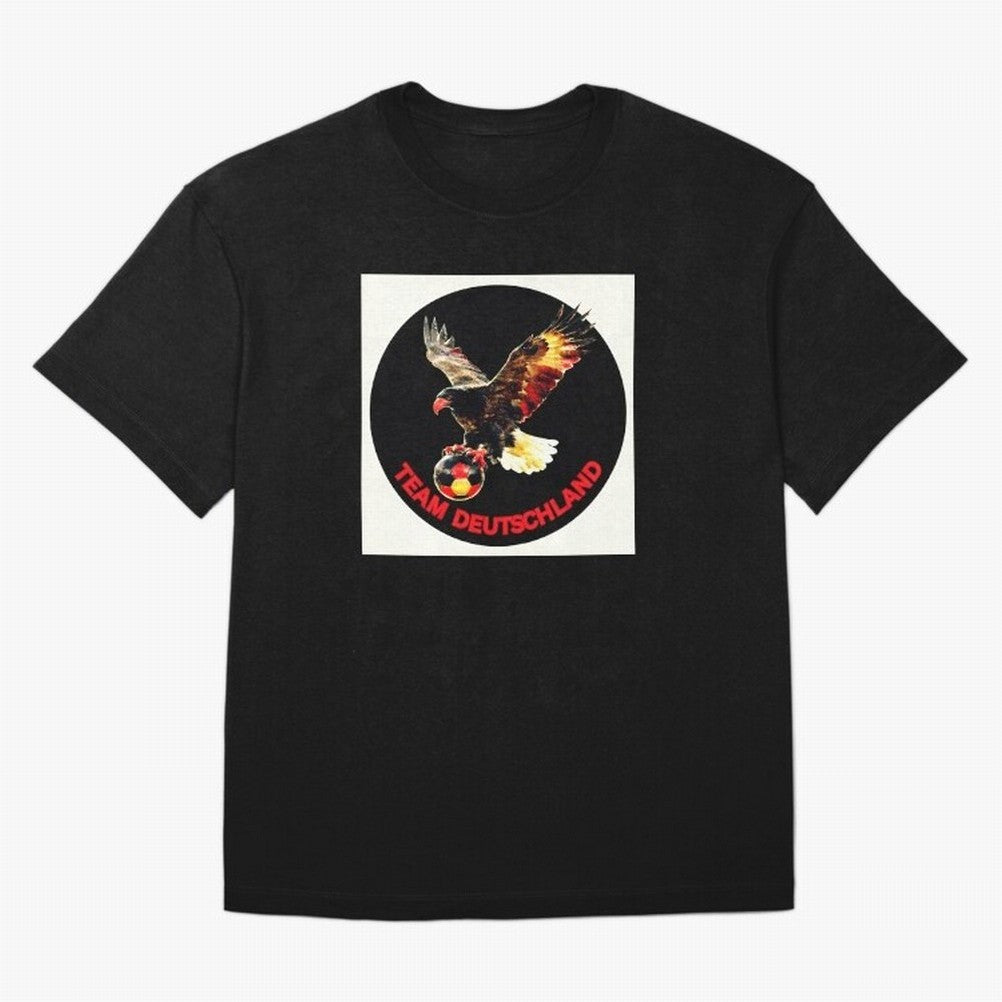 Eagle motif TEAM Germany Oversized T-Shirt Live the Energy of FIFA World Cup 2026 for Fans of Neymar and Brazil, Bringing Football Festival Excitement, Trophy Ambitions, Country Rivalries and Star Player Buzz; Great for Watch Parties, Sports Bars,