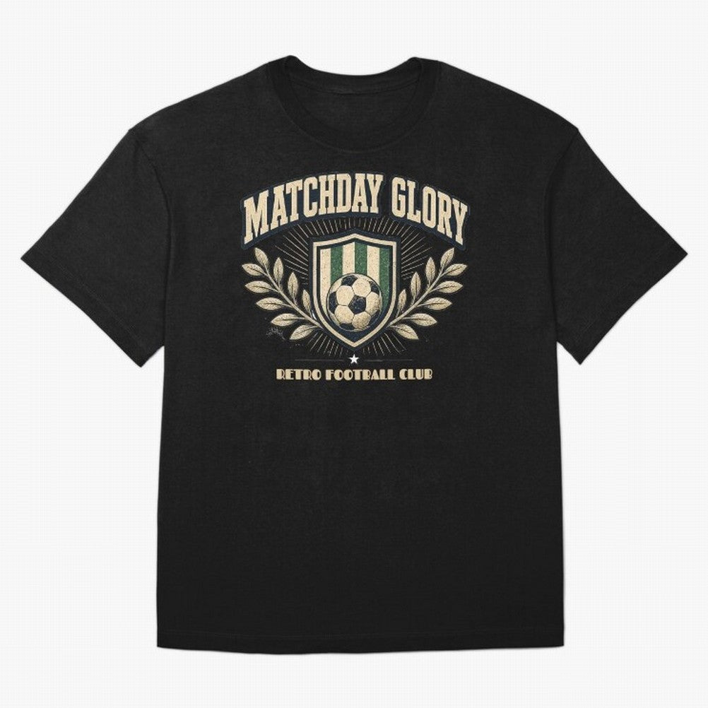 Matchday Glory Vintage Football Club Heritage Shield Emblem Oversized T-Shirt Make the Season About FIFA World Cup 2026 Group Stage Spirit, Connected to Spain and Netherlands, CR7 and Messi, Worldwide Fan Energy, Dramatic Goals, Stadium Lights and