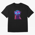 Cyberpunk Llama with Neon Soccer Vibes Oversized T-Shirt Enjoy Match Day Hype around FIFA World Cup 2026 Group Stage, Messi, CR7 and Mbappe, Netherlands, Global Supporter Spirit, Legendary Goals, National Colors and Tournament Celebration; Perfect