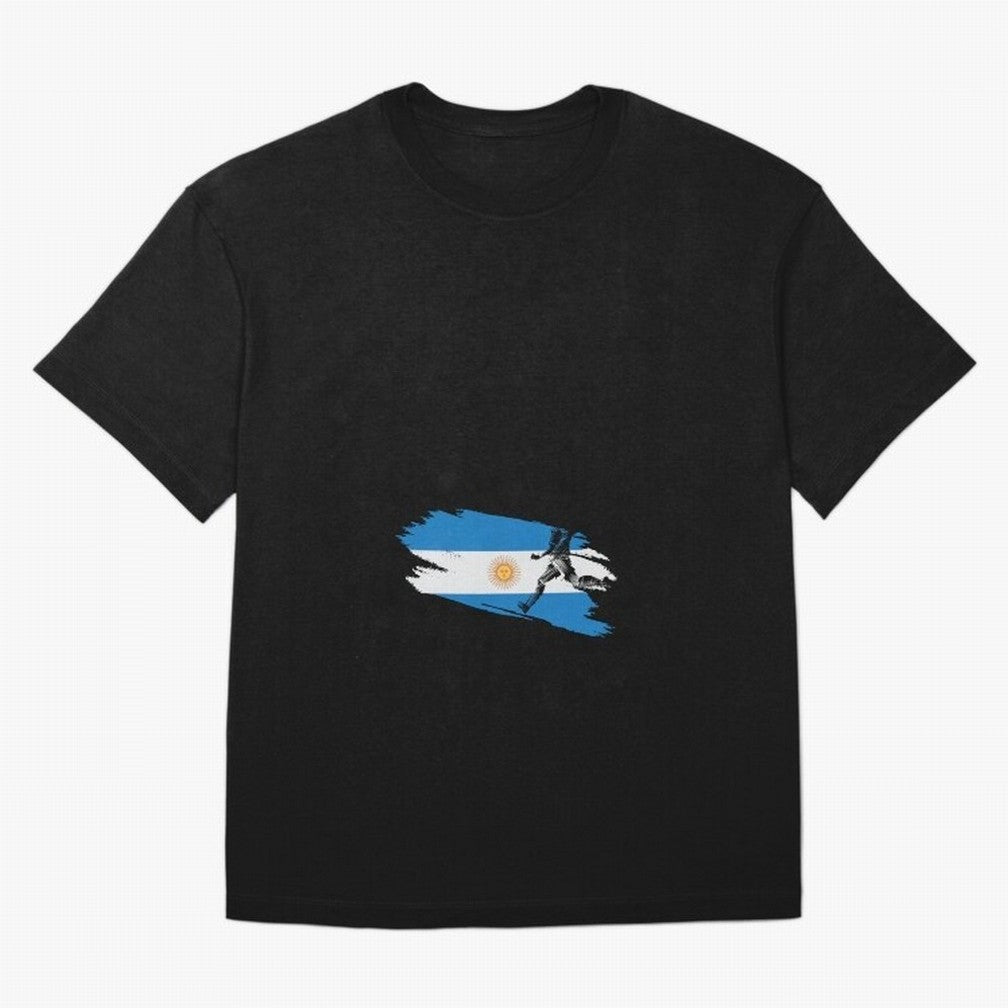 Argentina 2026 ¨C Muchachos ¨C Rumbo a la Cuarta en USA 2026 Oversized T-Shirt Celebrate Fan Favorites in Global Football Passion for FIFA World Cup 2026 Group Stage, Filled with Messi, CR7 and Mbappe, Spain, Goal Celebration Energy, Supporter