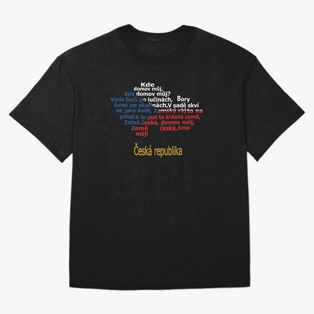 ?esk¨¢ republika (Anthem, map, and flag) Oversized T-Shirt Follow the Final Road of FIFA World Cup 2026 Group Stage for Fans of Messi and Cristiano Ronaldo and Portugal, Bringing Stadium Chants, National Pride, Trophy Dreams and Unforgettable