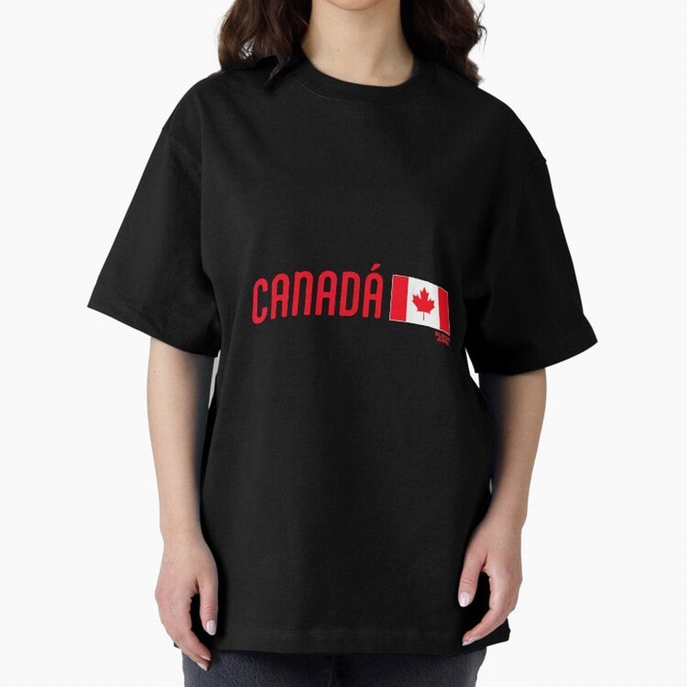 2026 Canada Soccer Fan World Cup Oversized T-Shirt Turn Up for the FIFA World Cup 2026 Journey through Neymar Highlights, France Pride, Fan Favorite Moments, National Team Passion, Big Match Drama and Soccer History; Ideal for Fans Who Follow