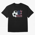 2026 USA Oversized T-Shirt Celebrate the Biggest Stage of Global Football Passion for FIFA World Cup 2026 USA Canada Mexico, Driven by Neymar, Haaland and Cristiano Ronaldo, Brazil, Portugal and Argentina, Worldwide Fan Energy, Dramatic Goals,