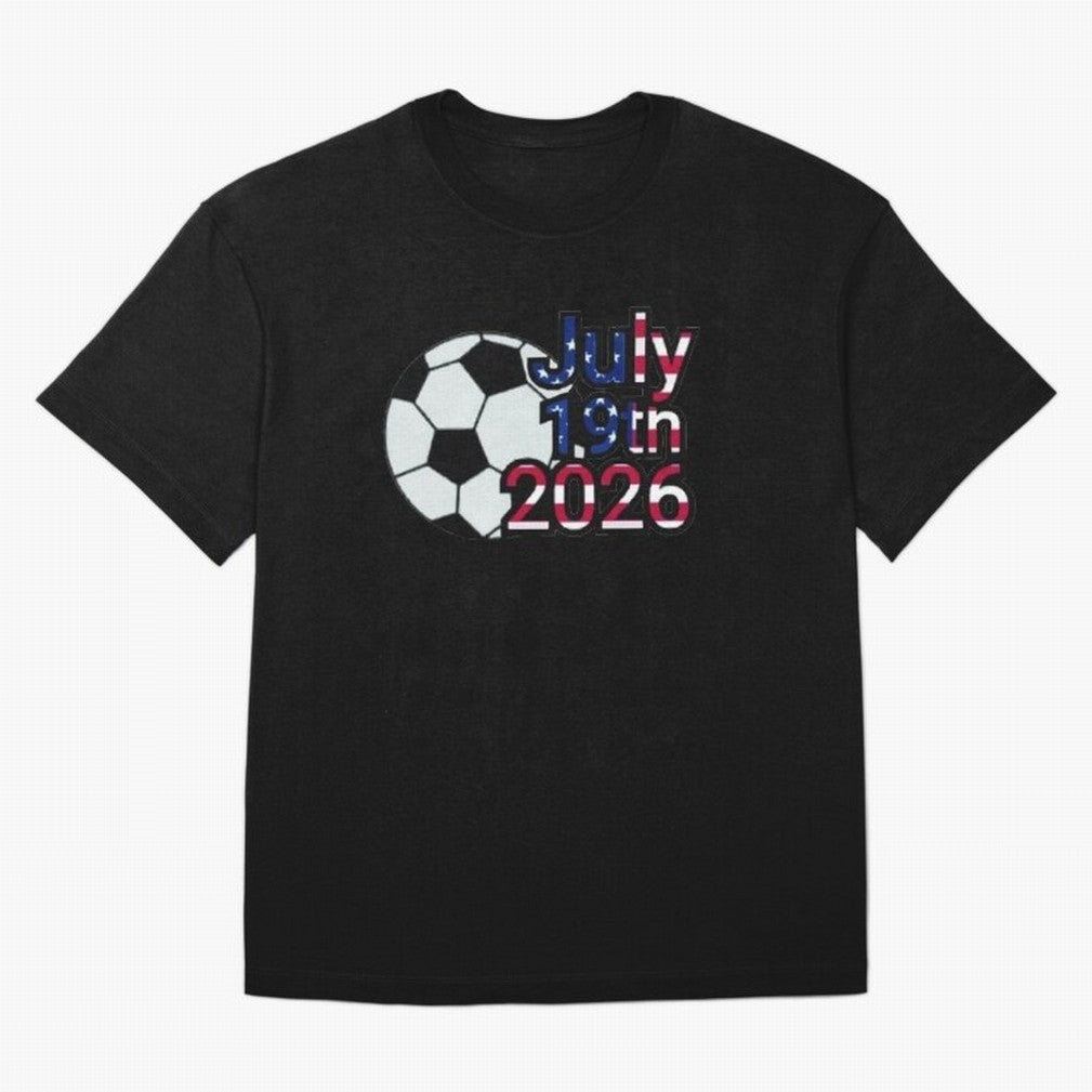 2026 USA Oversized T-Shirt Celebrate the Biggest Stage of Global Football Passion for FIFA World Cup 2026 USA Canada Mexico, Driven by Neymar, Haaland and Cristiano Ronaldo, Brazil, Portugal and Argentina, Worldwide Fan Energy, Dramatic Goals,