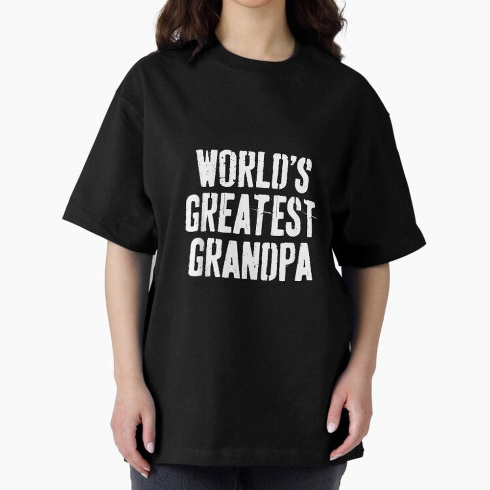 Mens World's Greatest Grandpa Shirt Papa Men Fathers Day Oversized T-Shirt Honor FIFA World Cup 2026 USA Canada Mexico for Fans of CR7 and Brazil, Portugal and Argentina, Bringing Tournament Hype, Historic Matchups, Family Viewing Parties and
