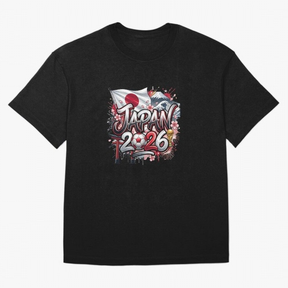 Japan World Cup 2026 Football Legacy Oversized T-Shirt Celebrate Classic Football Spirit in FIFA World Cup 2026 Group Stage Spirit, Driven by England and Germany, Haaland, Football Festival Excitement, Trophy Ambitions, Country Rivalries and Star