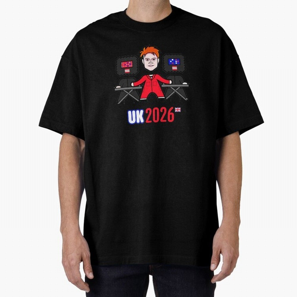 United Kingdom 2026 Oversized T-Shirt Feel the Roar of FIFA World Cup 2026 Group Stage Made for Cristiano Ronaldo, France and Portugal Energy, Vintage Soccer Flavor, Modern Football Stars, National Flags and Final Night Emotion; Created for Match