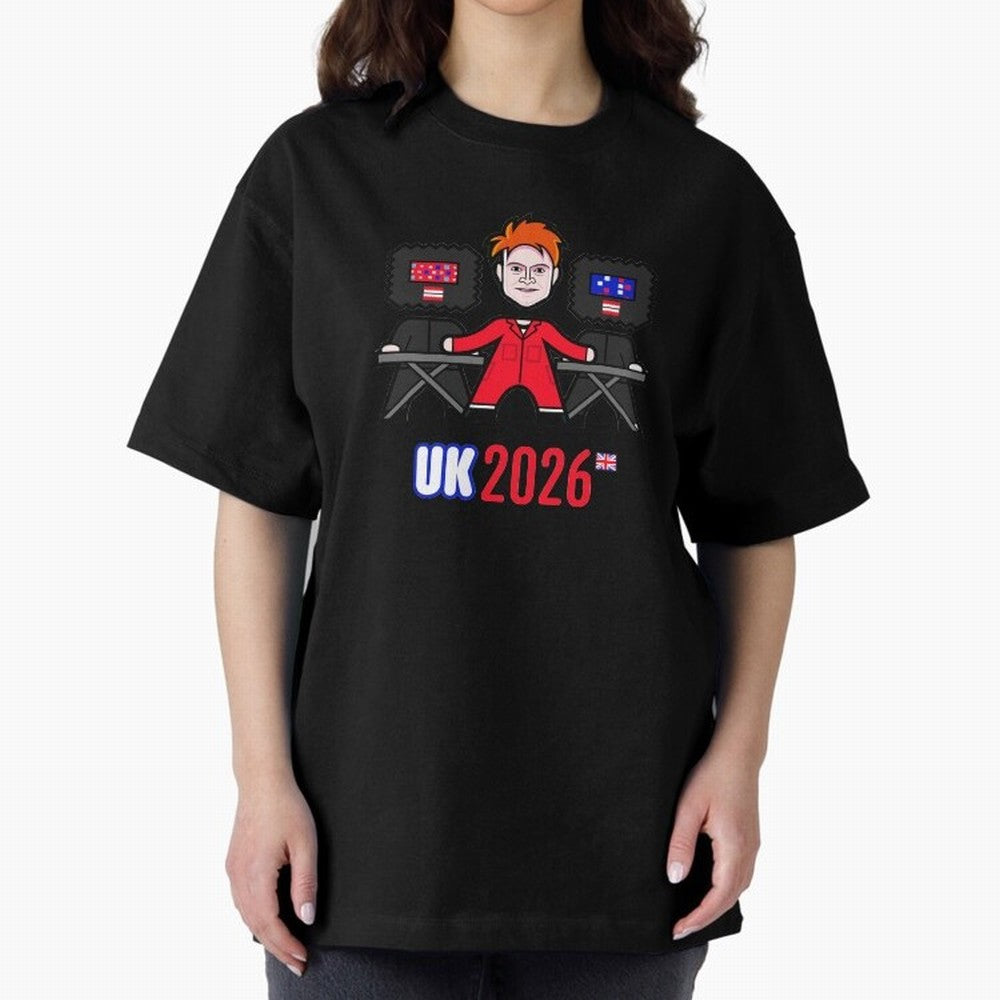 United Kingdom 2026 Oversized T-Shirt Feel the Roar of FIFA World Cup 2026 Group Stage Made for Cristiano Ronaldo, France and Portugal Energy, Vintage Soccer Flavor, Modern Football Stars, National Flags and Final Night Emotion; Created for Match