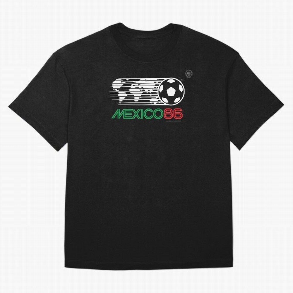 Mexico 86 Logo Tribute ¨C Retro Soccer World Cup Inspired Graphic | Vintage Mexican Football Art | Ruben Santiago Creative Oversized T-Shirt Celebrate the Next Chapter of the FIFA World Cup 2026 Journey through Mbappe and Neymar Highlights, Brazil