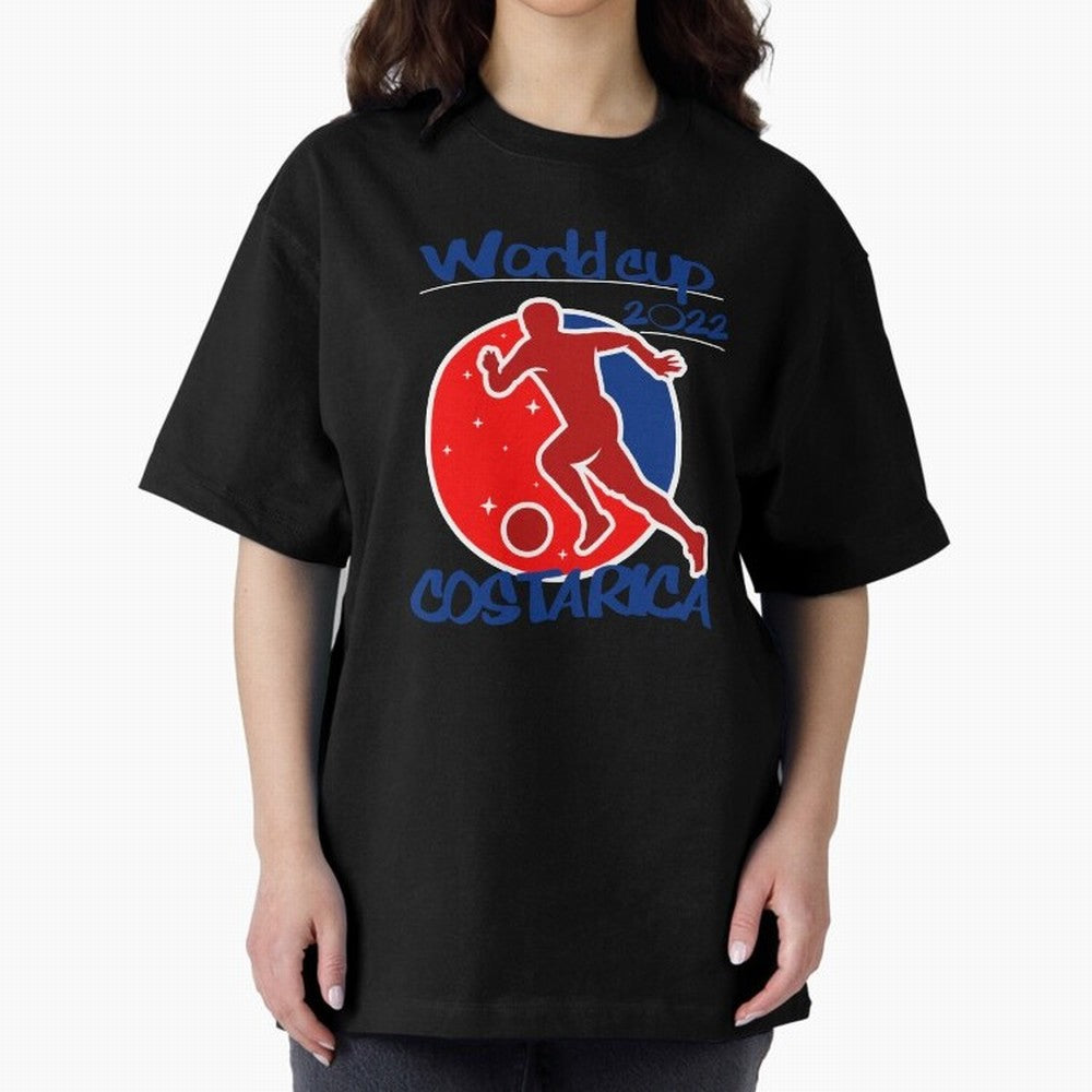 Costa Rica World Cup 2022 Oversized T-Shirt Celebrate Football Dreams Across FIFA World Cup 2026 Group Stage Spirit, Capturing England, Messi and Cristiano Ronaldo, Goal Celebration Energy, Supporter Heritage, Football Icons and Worldwide