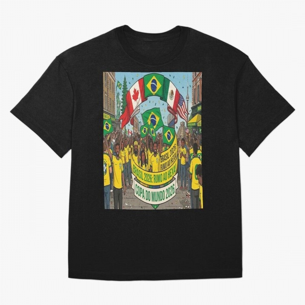 Brazil World Cup 2026 Oversized T-Shirt Carry the Colors and Pride of FIFA World Cup 2026 Group Stage Made for Haaland and Mbappe, Germany Energy, Match Day Excitement, Supporter Culture, Golden Goals and Global Football Passion; Made for
