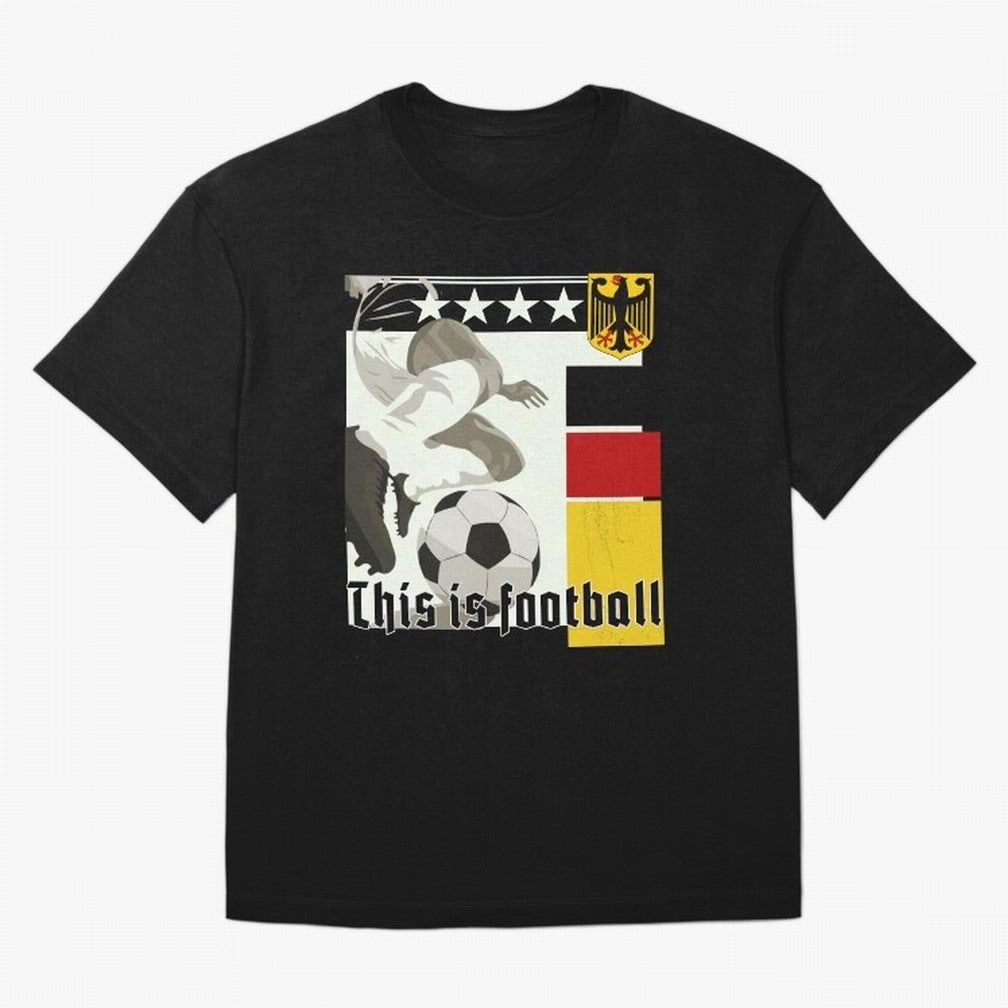 This is football! Fan Design Germany 2026 Oversized T-Shirt Bring a Vintage Feel to FIFA World Cup 2026 Group Stage for Fans of Messi, CR7 and Mbappe and Argentina and Brazil, Bringing Champion Mindset, Group Stage Buzz, Knockout Tension and