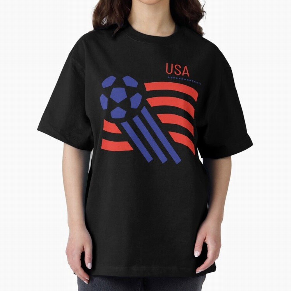 USA Soccer 2026 -Fan Design Oversized T-Shirt Keep the Match Day Mood of FIFA World Cup 2026 Group Stage Spirit, Made for Argentina and Brazil, Messi, Football Festival Excitement, Trophy Ambitions, Country Rivalries and Star Player Buzz; Great for