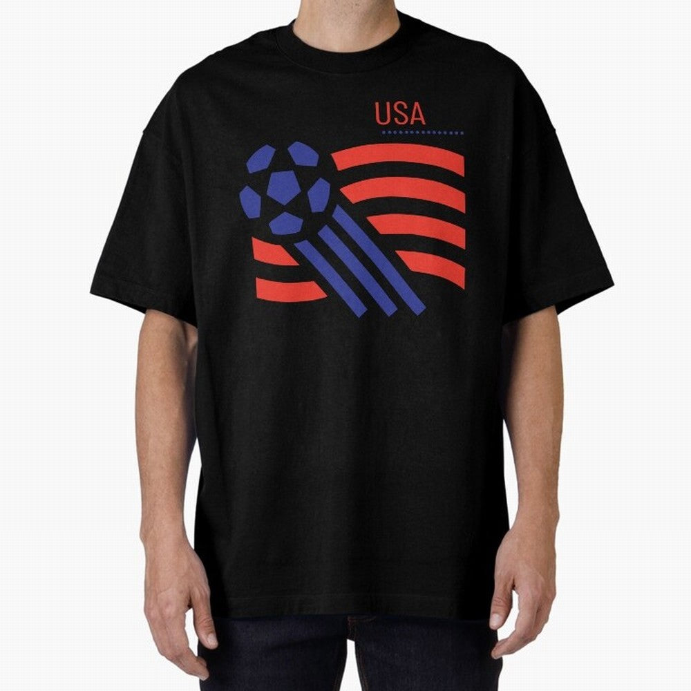 USA Soccer 2026 -Fan Design Oversized T-Shirt Keep the Match Day Mood of FIFA World Cup 2026 Group Stage Spirit, Made for Argentina and Brazil, Messi, Football Festival Excitement, Trophy Ambitions, Country Rivalries and Star Player Buzz; Great for